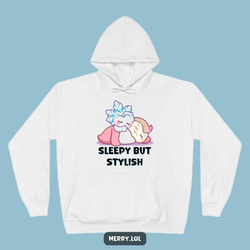 Funny Snowflake Tickle Hoodie: Cozy Up with a Mischievous Winter Pal