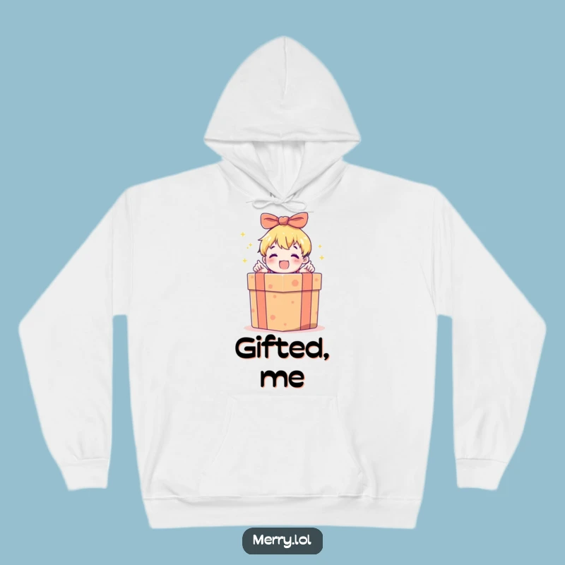 Cozy Funny Gift Box Opening Hoodie: Wrap Yourself in Joy!