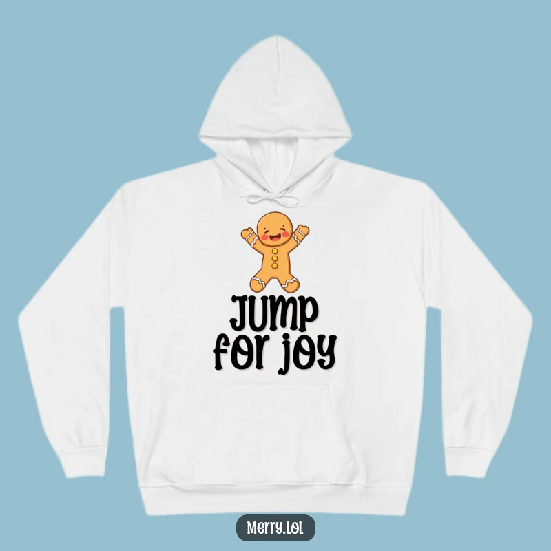Funny Gingerbread Man Hoodie, Cozy Leap Character, Warm & Hilarious Gift