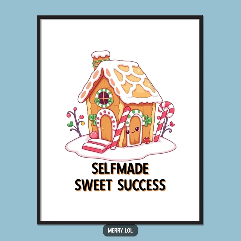 Free Printable Gingerbread Wall Art: Sneaky Baker Downloadable Decor for Sweet Homes