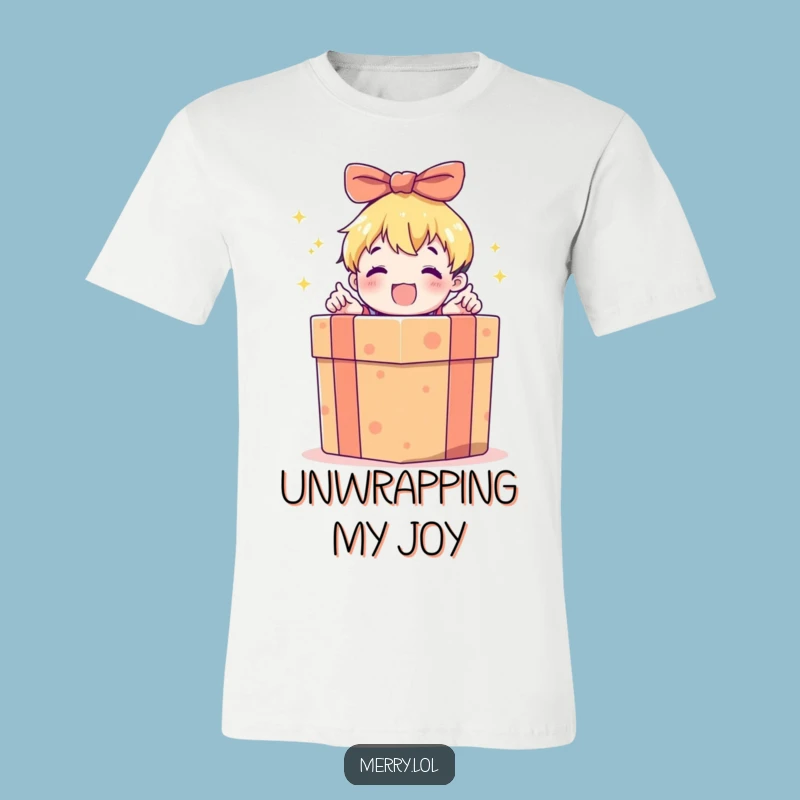 Funny Gift Box Opening T-Shirt: Wear Your Excitement!